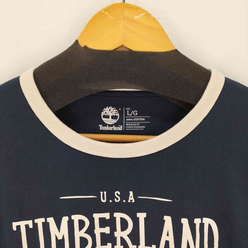 ティンバーランド Timberland プリントリンガーTシャツ メンズ JPN:L