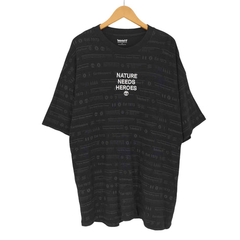 ティンバーランド Timberland ロゴ総柄 クルーネックTシャツ メンズ JPN:L
