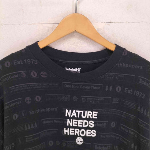 ティンバーランド Timberland ロゴ総柄 クルーネックTシャツ メンズ JPN:L