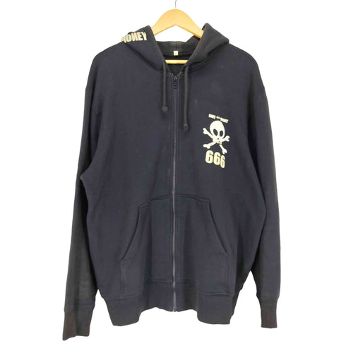 ジャパンバンド スカルプリント ジップパーカー 666 メンズ JPN:XL