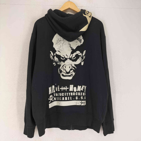 ジャパンバンド スカルプリント ジップパーカー 666 メンズ JPN:XL