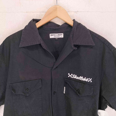 スカルシット SKULLSHIT ショートスリーブ オープンカラーシャツ メンズ JPN:L