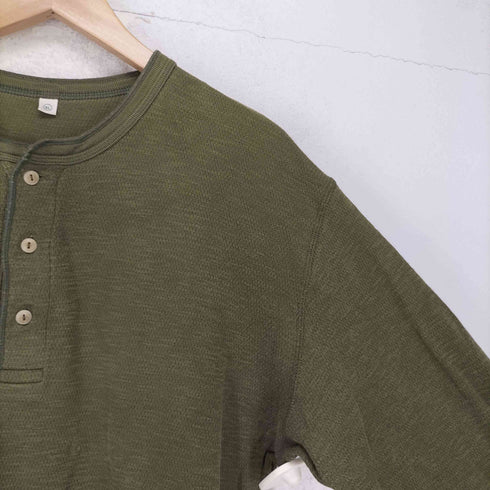 ユニクロ UNIQLO OLD サーマル ヘンリーネックカットソー メンズ JPN:XL