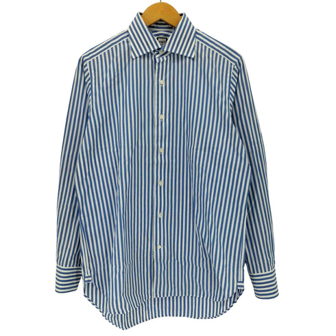 ビームスエフ BEAMS F ロンドンストライプ ワイドカラーシャツ メンズ 40