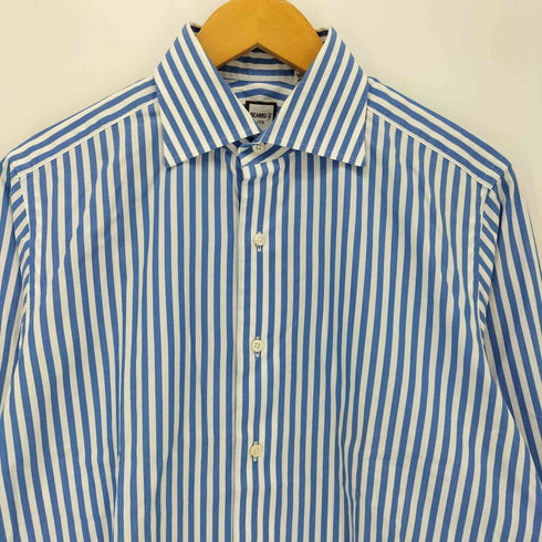ビームスエフ BEAMS F ロンドンストライプ ワイドカラーシャツ メンズ 40