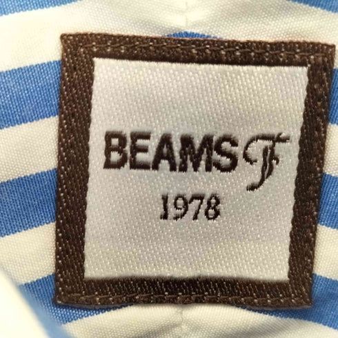 ビームスエフ BEAMS F ロンドンストライプ ワイドカラーシャツ メンズ 40