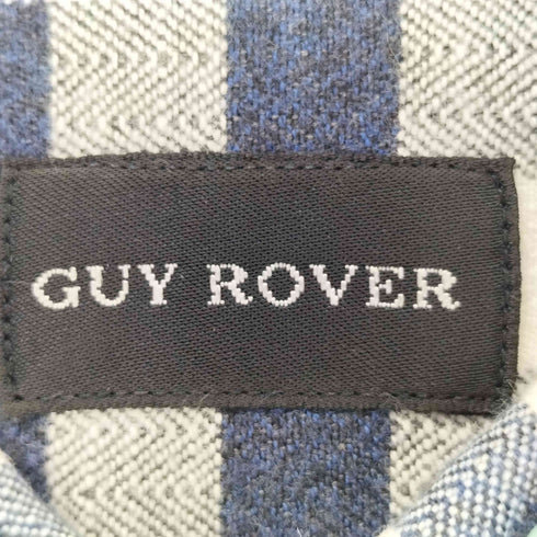 ギローバー GUY ROVER イタリア製 ワイドカラーフランネルチェックシャツ メンズ import:M