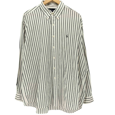 ラルフローレン RALPH LAUREN 90S BLAKE ポニー刺繍 ボタンダウン L/S シャツ メンズ import:XL