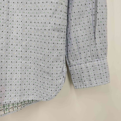 ユナイテッドアローズグリーンレーベルリラクシング UNITED ARROWS green label relaxing 刺し子 ドット ボタンダウン シャツ メンズ JPN:M