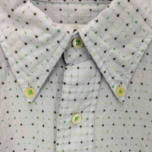 ユナイテッドアローズグリーンレーベルリラクシング UNITED ARROWS green label relaxing 刺し子 ドット ボタンダウン シャツ メンズ JPN:M