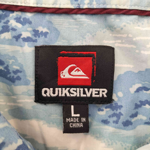 クイックシルバー Quiksilver ドクロ 半袖 アロハシャツ メンズ import:L