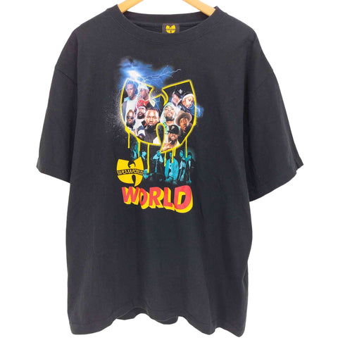WORLD WIDE グラフィック クルー ラップ プリント Tシャツ ラップT メンズ import:XXL