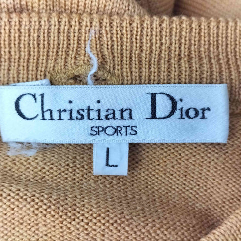 クリスチャンディオール Christian Dior SPORT ヘンリーネック ウール ニット プルオーバー レディース import:L
