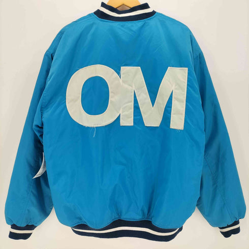 サッカー チーム 刺繍 OM ワッペン ナイロン スタジャン スタジアムジャンパー メンズ import:XL