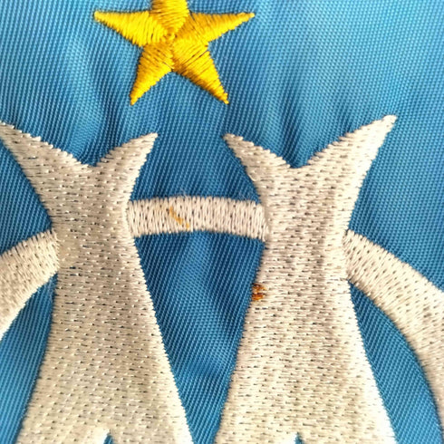 サッカー チーム 刺繍 OM ワッペン ナイロン スタジャン スタジアムジャンパー メンズ import:XL
