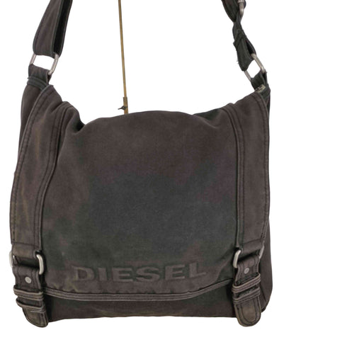 ディーゼル DIESEL 00S Canvas logo shoulder bag ロゴ キャンバス ショルダーバッグ Y2K メンズ
