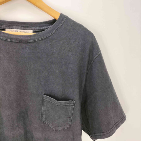 レミレリーフ REMI RELIEF 26SS Pocket T-shirt 別注 製品染め ウォッシュド ダイ ビンテージ 加工 無地 ブランク S/S ポケット ボックス Tシャツ メンズ JPN:L