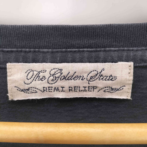 レミレリーフ REMI RELIEF 26SS Pocket T-shirt 別注 製品染め ウォッシュド ダイ ビンテージ 加工 無地 ブランク S/S ポケット ボックス Tシャツ メンズ JPN:L