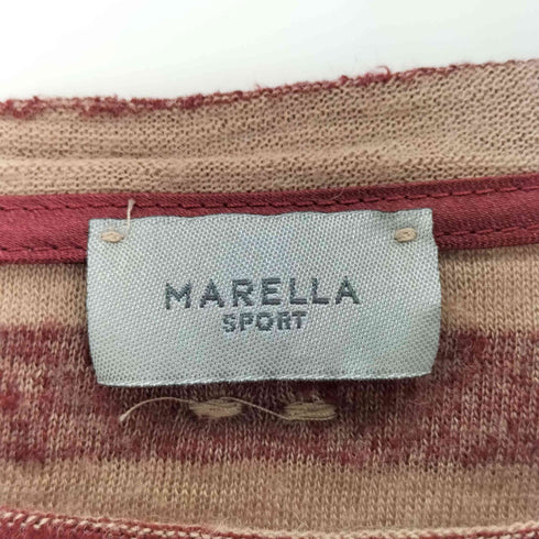 マレーラスポーツ MARELLA SPORT ベロアボーダーカットソー レディース