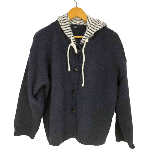 MIXXO Hooded Layered Toggle Cardigan フードレイヤードトグルカーディガン レディース FREE