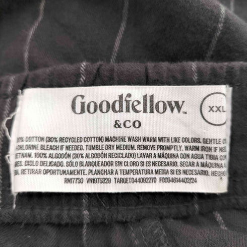 goodfellow&co ストライプ ワイド イージー パジャマ パンツ 極太 ビックサイズ メンズ XXL