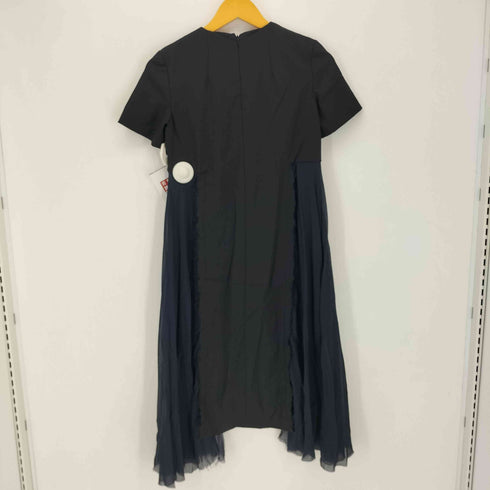 メゾンマルジェラ Maison Margiela 17ss シフォンプリーツ切替ワンピース レディース