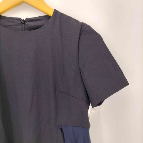 メゾンマルジェラ Maison Margiela 17ss シフォンプリーツ切替ワンピース レディース