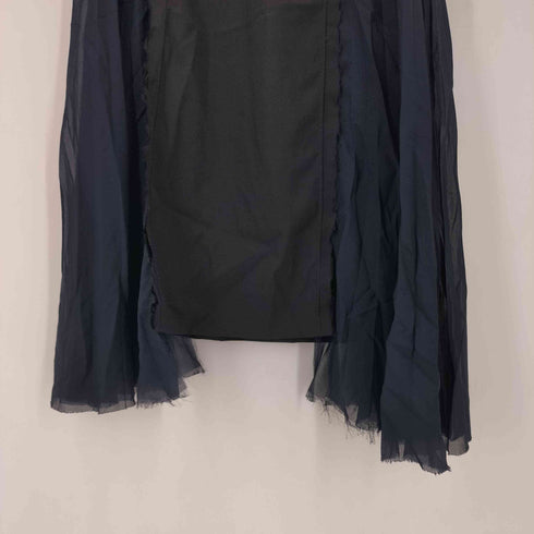 メゾンマルジェラ Maison Margiela 17ss シフォンプリーツ切替ワンピース レディース