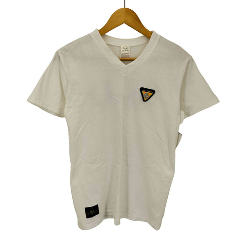 ヘリーハンセン HELLY HANSEN 90S ロゴ ワッペン 両面 プリント Vネック Tシャツ シングルステッチ メンズ import:S