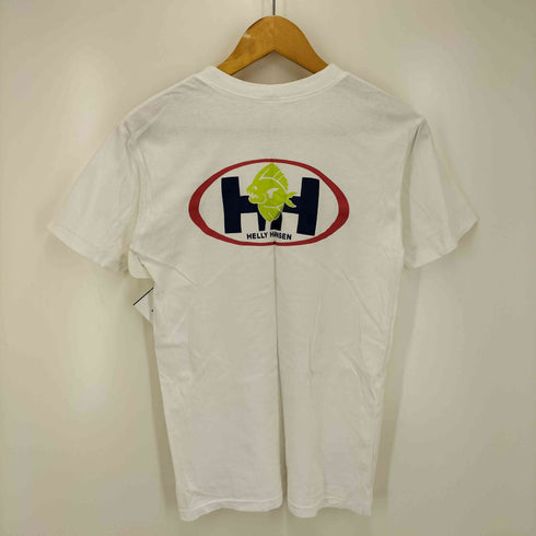 ヘリーハンセン HELLY HANSEN 90S ロゴ ワッペン 両面 プリント Vネック Tシャツ シングルステッチ メンズ import:S