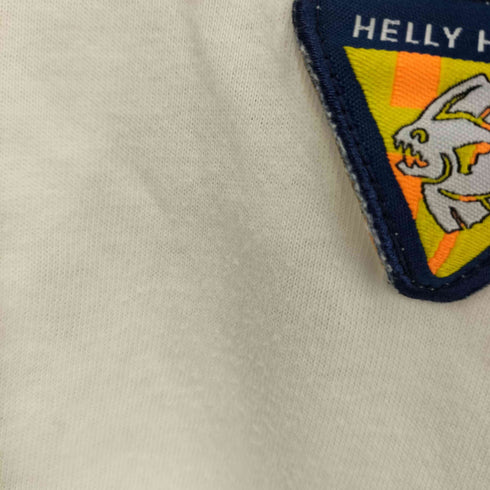 ヘリーハンセン HELLY HANSEN 90S ロゴ ワッペン 両面 プリント Vネック Tシャツ シングルステッチ メンズ import:S