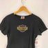 ハーレーダビッドソン HARLEY-DAVIDSON Beaded Logo Embroidered Crewneck T-Shirt ビーズ ロゴ刺繍 S/S クルーネック Tシャツ Y2K レディース import:L