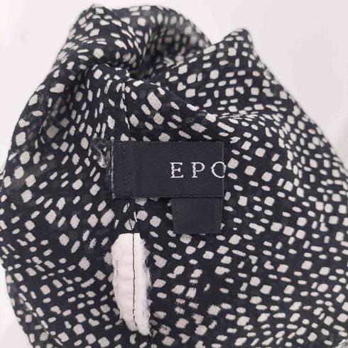 エポカ Epoca 総柄 フリンジ フリル 長袖ブラウス レディース 40