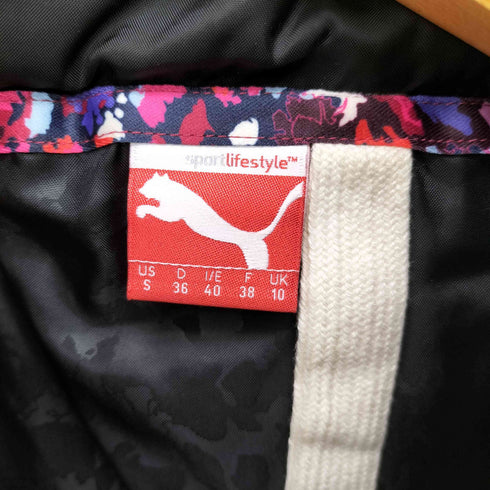 プーマ PUMA Logo Padded Half Coat ロゴ刺繍 パデット 中綿 ハーフ コート レディース import:S