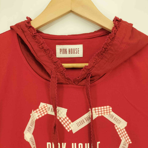 ピンクハウス PINK HOUSE 24aw ハートプリントフードワンピース レディース FREE