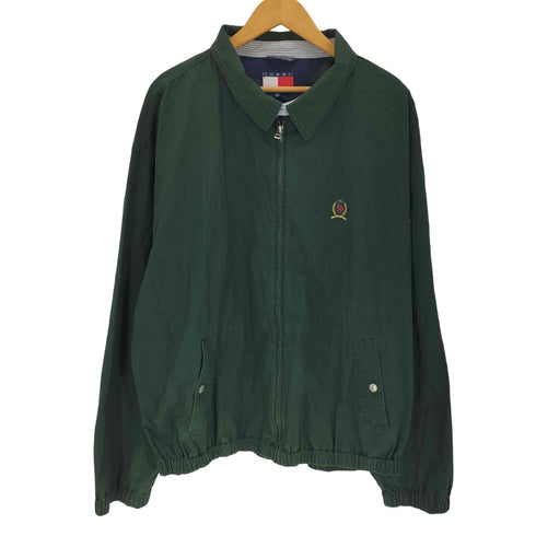 トミーヒルフィガー TOMMY HILFIGER 90-00s ワンポイント ロゴ 刺繍 スイングトップ メンズ XXL