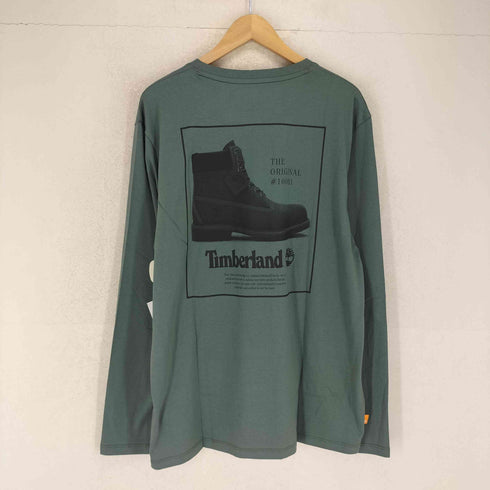 ティンバーランド Timberland イエローブーツプリント ロングスリーブカットソー メンズ JPN:XL