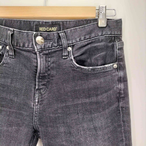 レッドカード REDCARD Anniversary - Slim Tapered アニバーサリー スリム テーパード ブラック デニム パンツ レディース 24inch