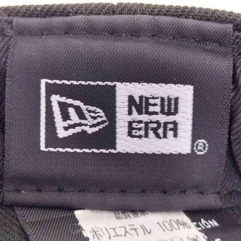 ニューエラ NEW ERA 59FIFTY LA 同色 ロゴ 刺繍 ベースボール キャップ オールブラック メンズ 7 3/8 58.7cm