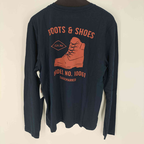 ティンバーランド Timberland ブーツプリント ロングスリーブカットソー メンズ JPN:XL