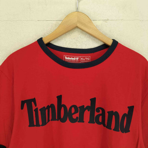 ティンバーランド Timberland ロゴプリント リンガーTシャツ メンズ JPN:XL