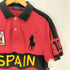 ポロバイラルフローレン Polo by RALPH LAUREN SPAIN ビッグポニー 両面 ナンバリング刺繍 S/S ポロシャツ メンズ import:L