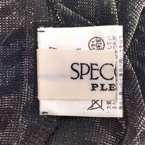 スペッシオ SPECCHIO ラメ レオパード シアー ストール ポンチョ Y2K レディース