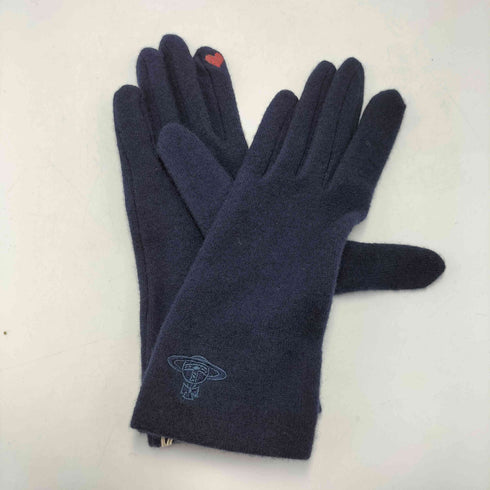 ヴィヴィアンウエストウッド Vivienne Westwood オーブ刺繍 オーガニック ウール 手袋 レディース 00