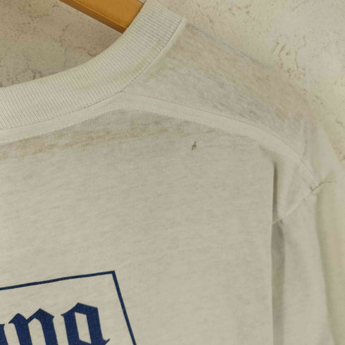 80-90s 袖・裾シングルステッチ 企業ロゴ バックプリント 半袖 Tシャツ メンズ