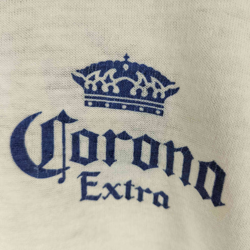 80-90s 袖・裾シングルステッチ 企業ロゴ バックプリント 半袖 Tシャツ メンズ