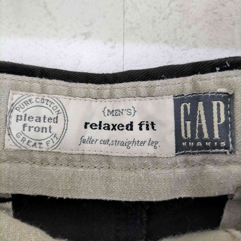 ギャップ Gap 90-00s OLD relaxed fit リラックスフィット 2タック コットン パンツ メンズ 33