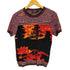 デシグアル Desigual イラストプリント デザイン半袖ニットTシャツ レディース import:M
