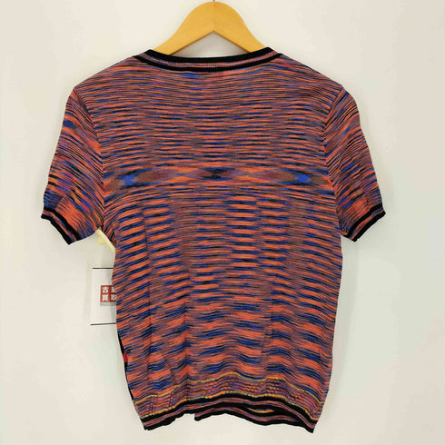 デシグアル Desigual イラストプリント デザイン半袖ニットTシャツ レディース import:M