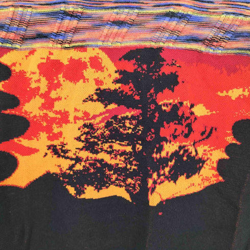 デシグアル Desigual イラストプリント デザイン半袖ニットTシャツ レディース import:M